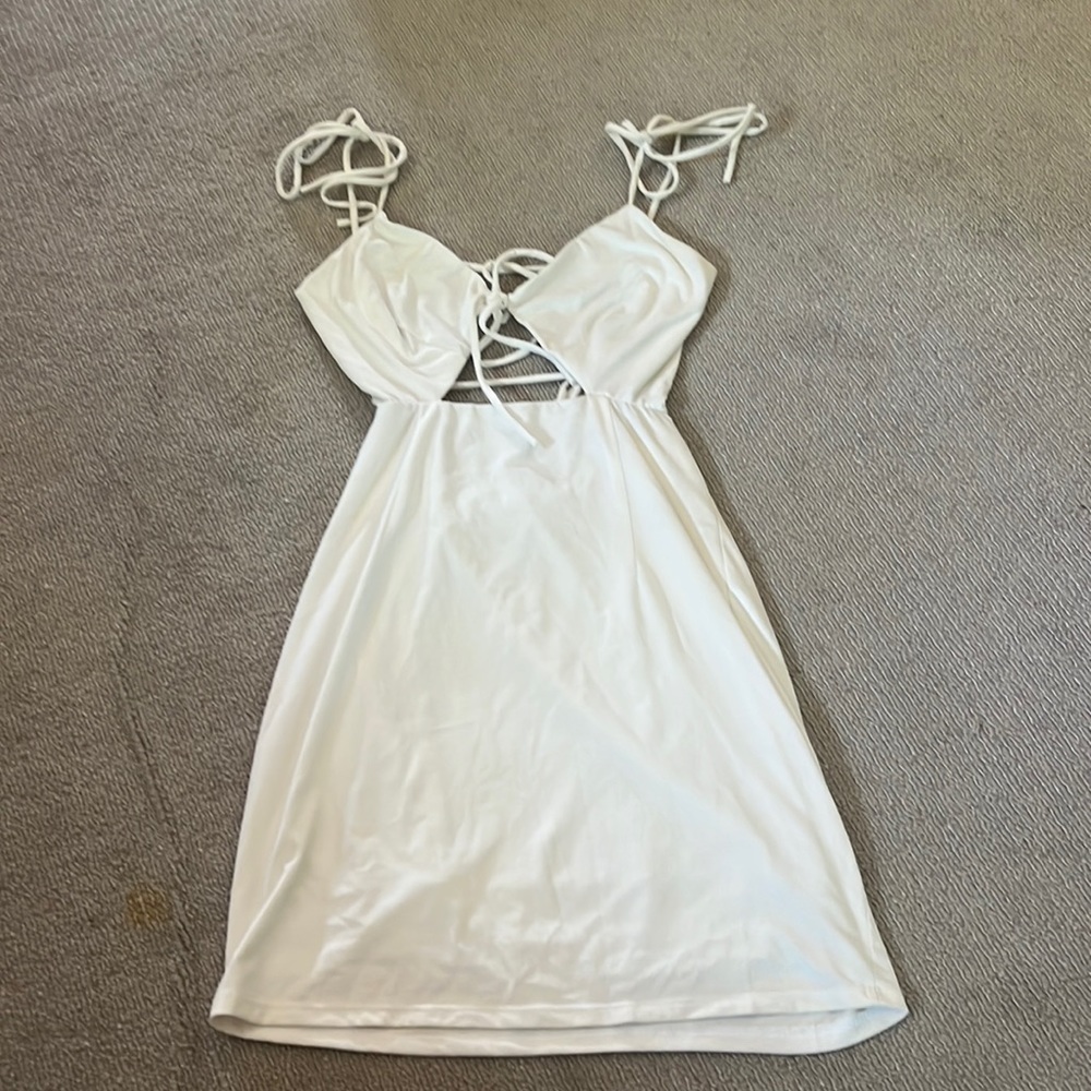 Lucy in the Sky White Tie Dress